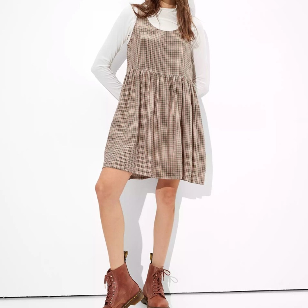 AE Baby doll plaid dress
